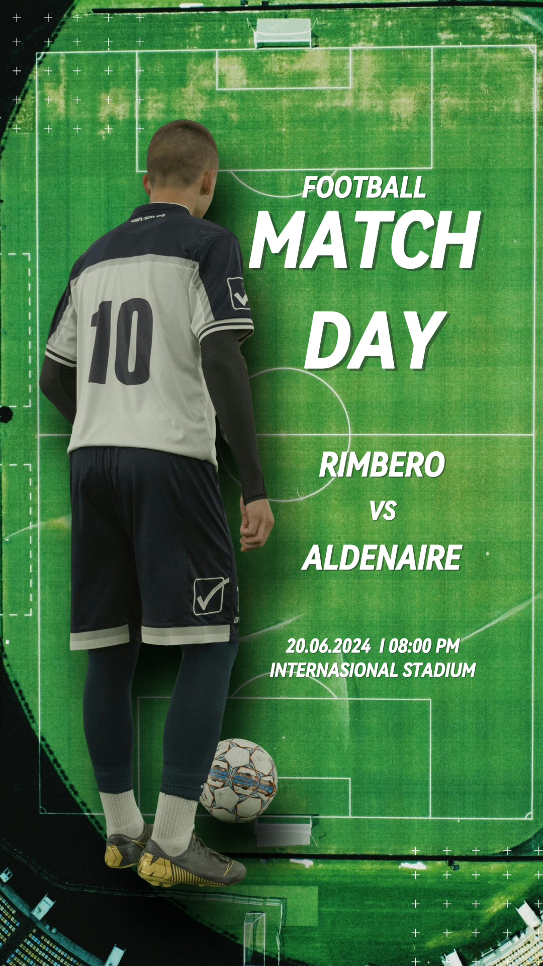 Football match day instagram post 