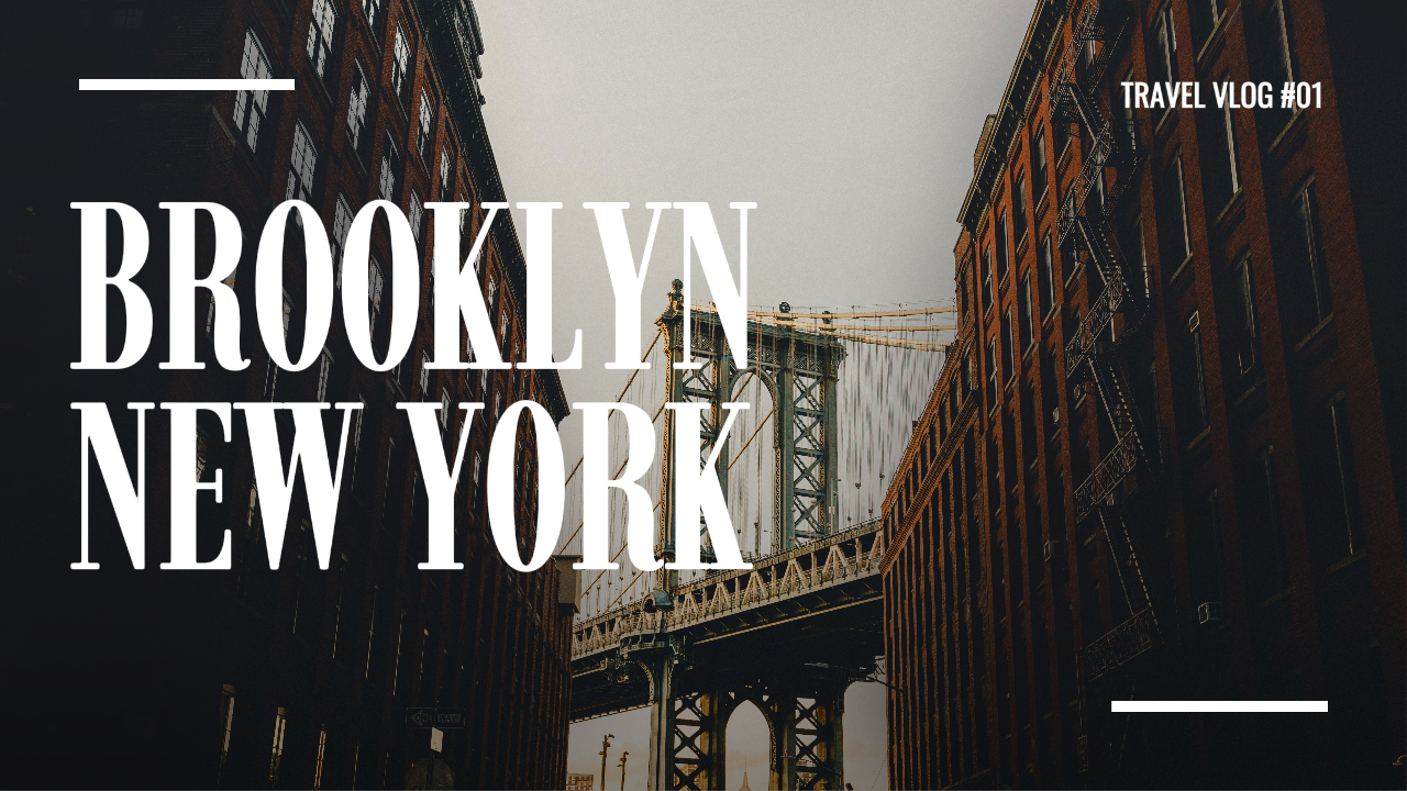 Vlog em miniatura do YouTube - Edição do Brooklyn em Nova York