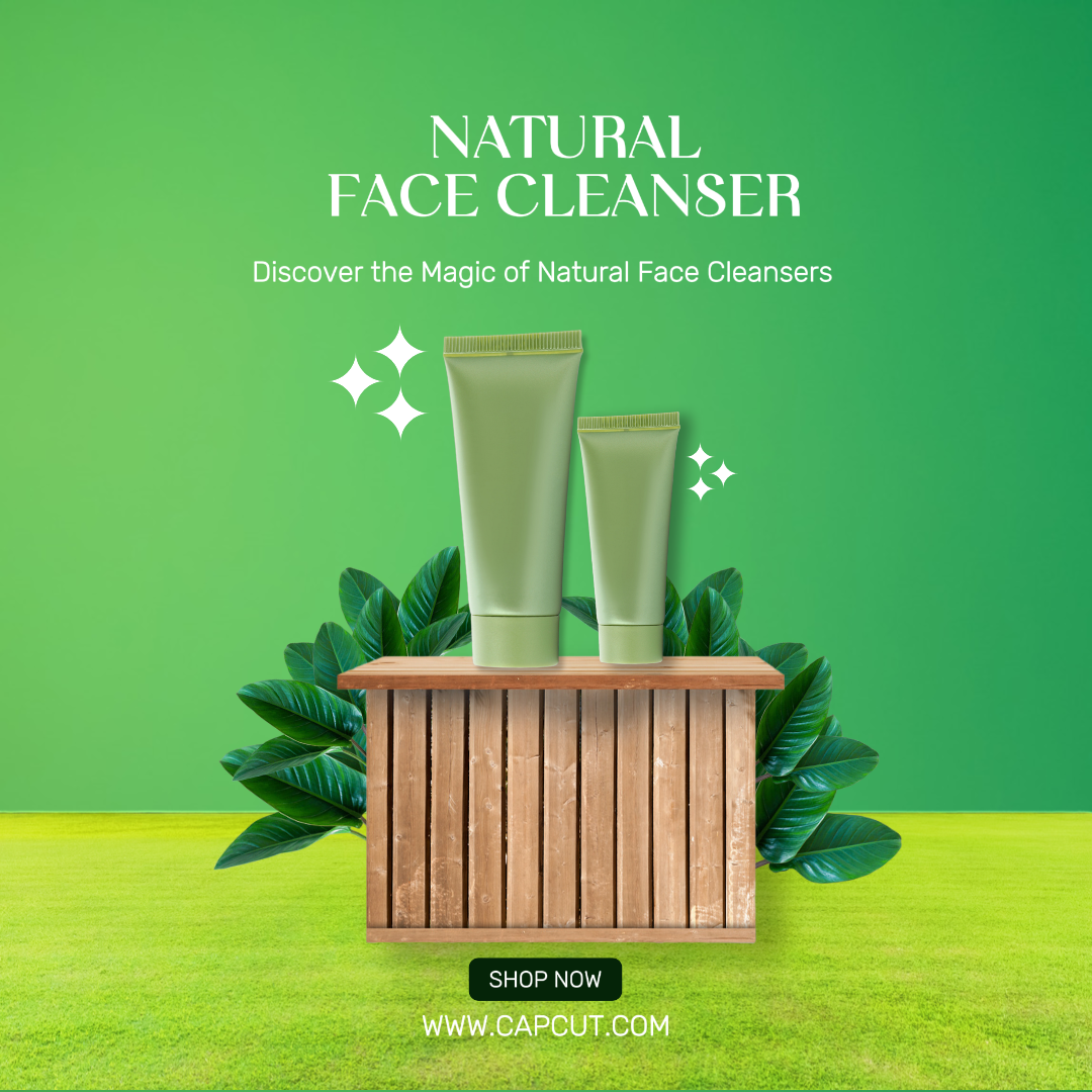 Exhibición de productos de limpiador facial Publicación de Instagram