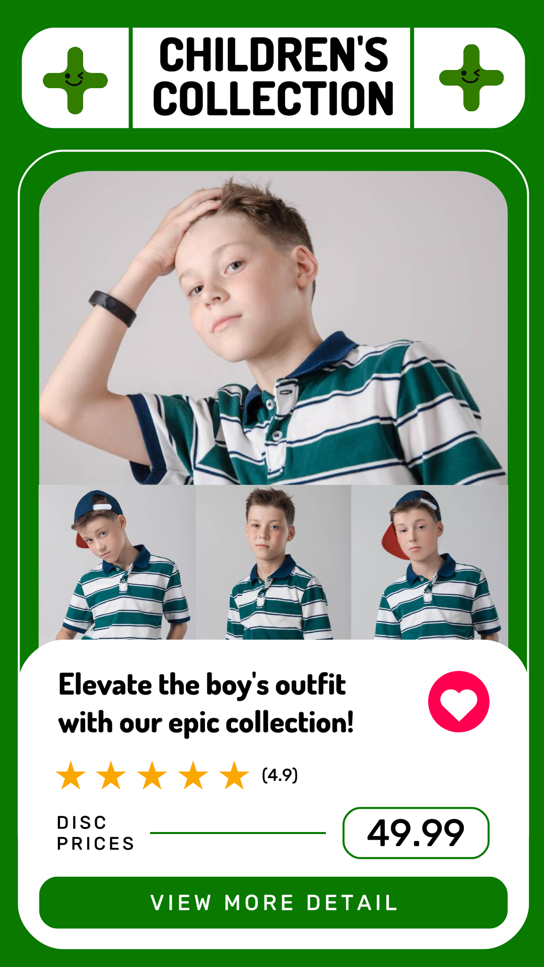 4 Promoção de Imagem Multi-produto + Coleção Infantil