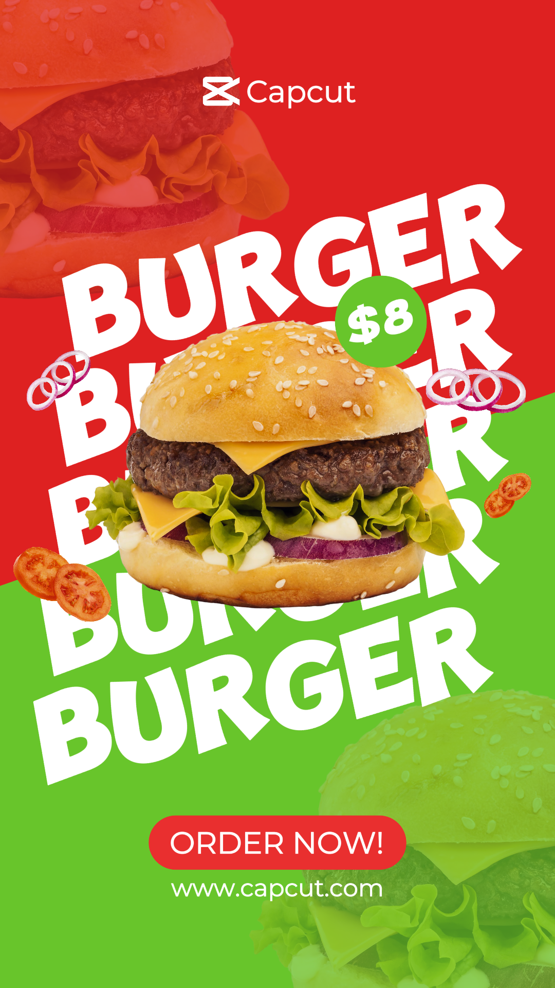Alimentos y Bebidas - IG Story - Hamburguesa