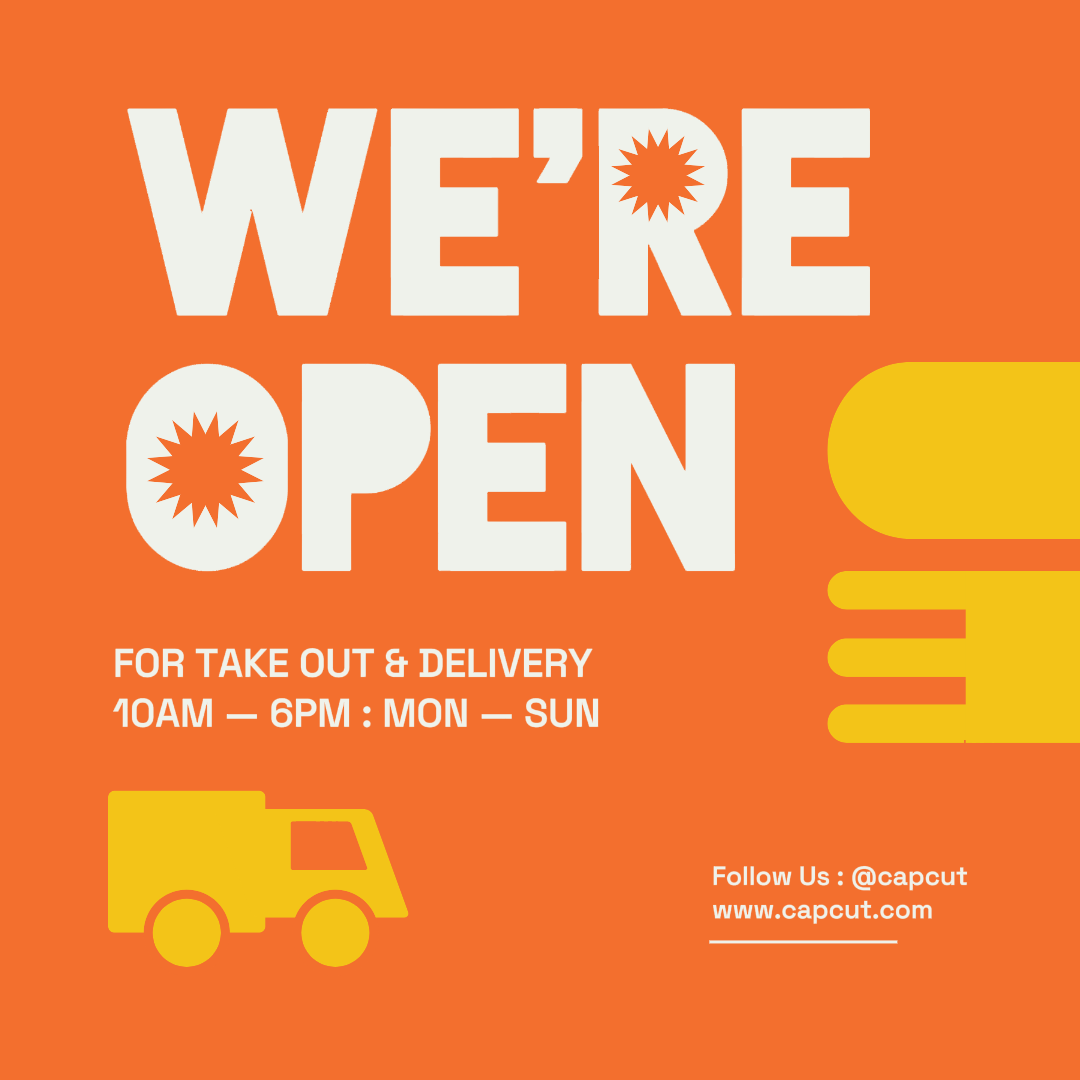 Publicación de Instagram de negocios y oficinas Estamos abiertos