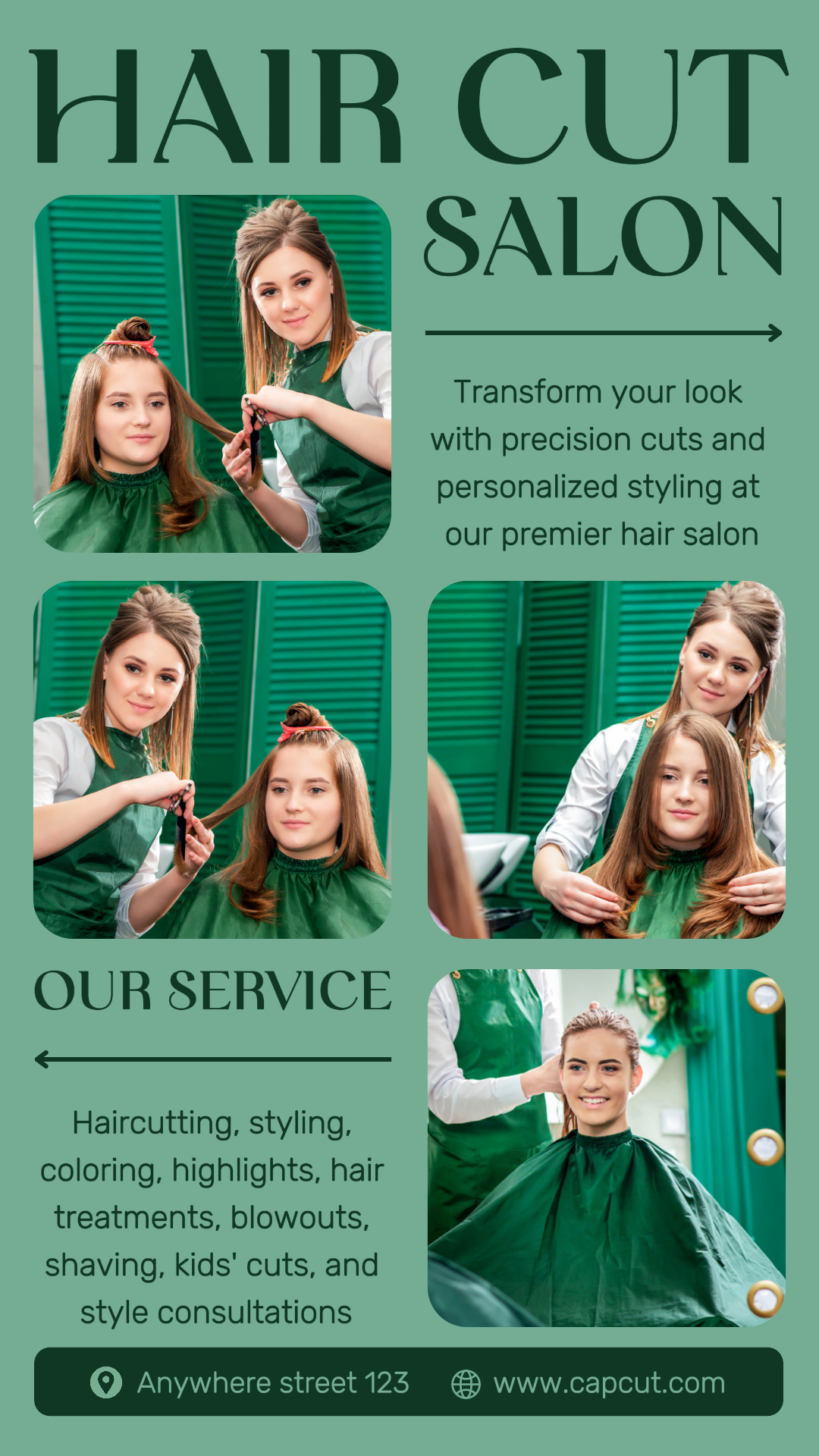 Promosi Perawatan Kecantikan Instagram Story Hair Cut Salon