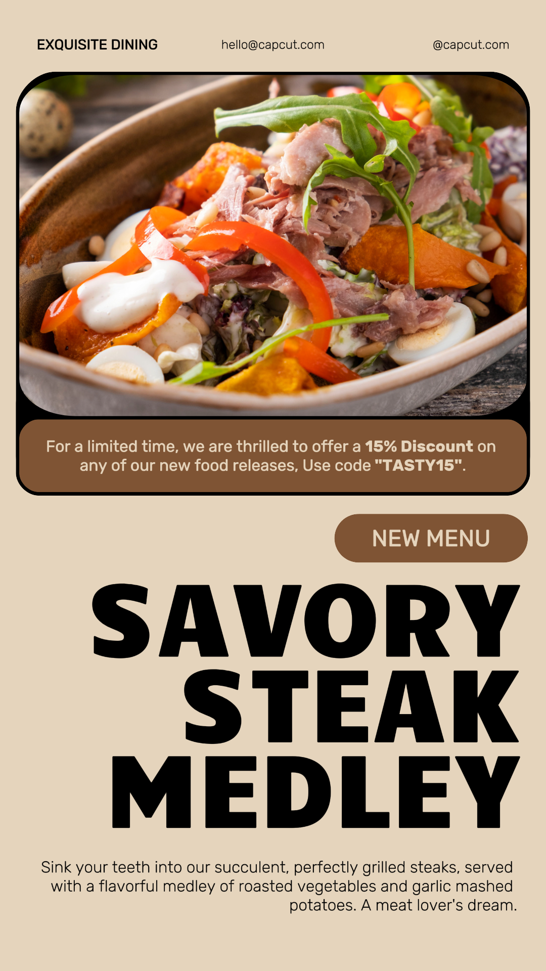 Makanan Baru Menu Promosi Instagram Story