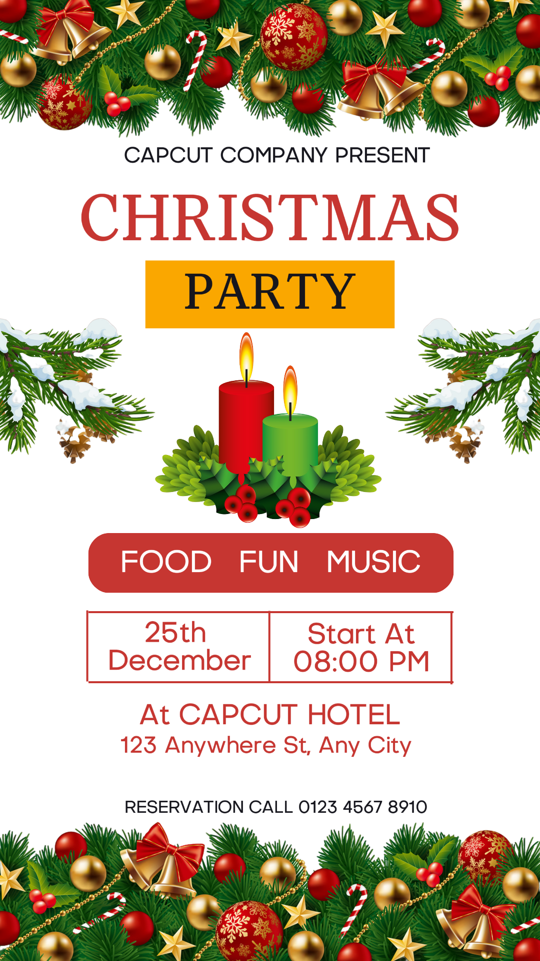 Christmas Party Invitation Insta Story