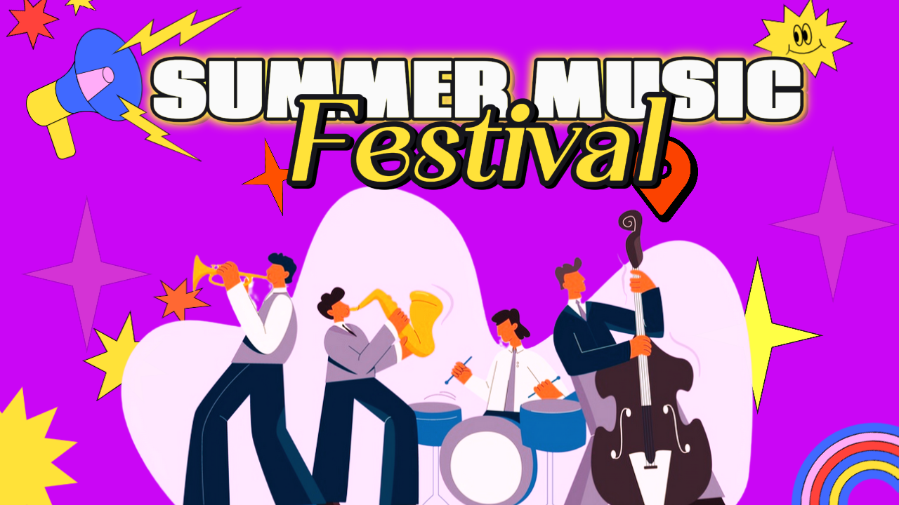 Affiche créative Festival de musique d'été Vignette Youtube