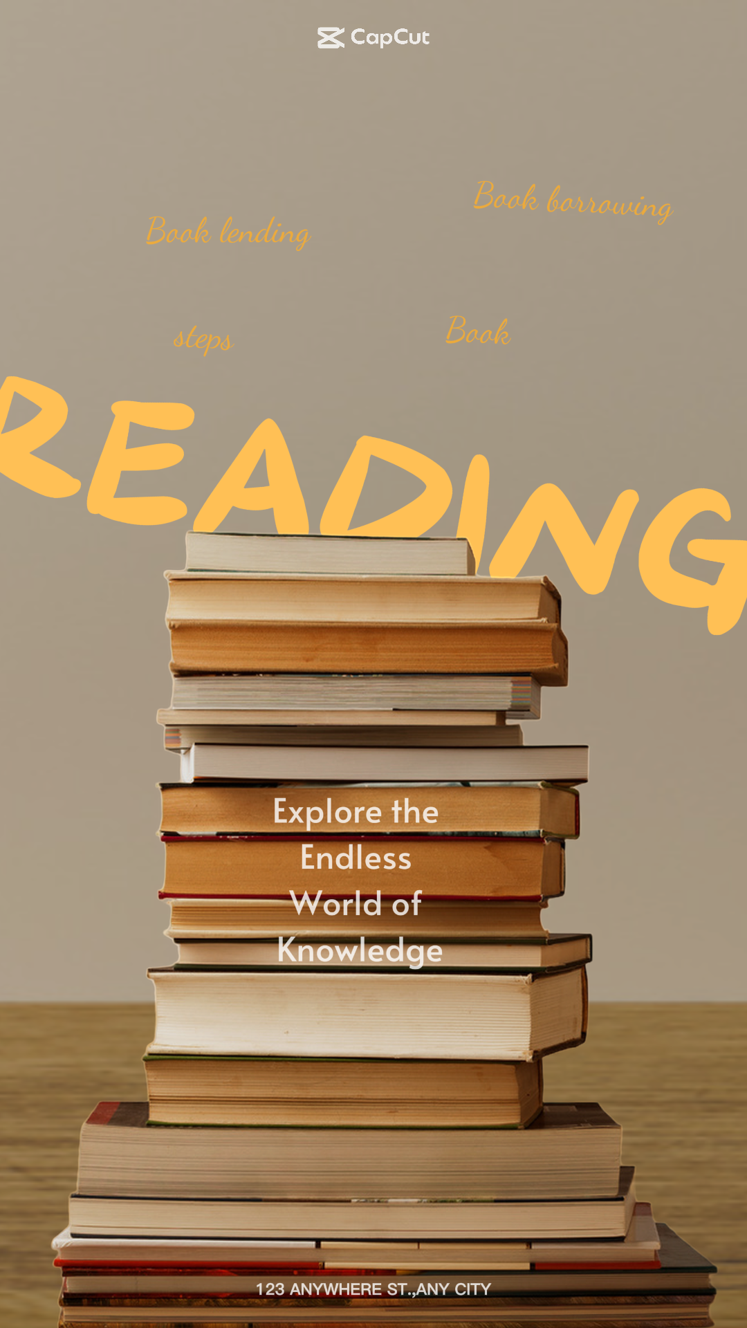 Serviços Exibição de empréstimos de livros Minimalis