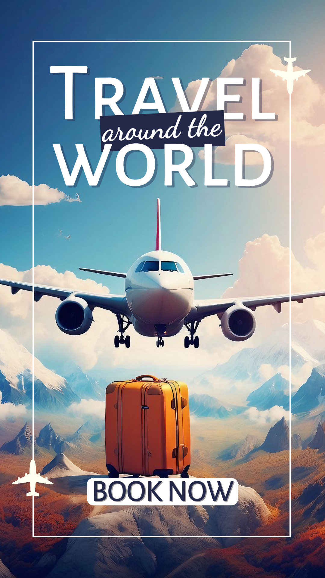 Affiche créative de voyage Instagram Story Voyage à travers le monde