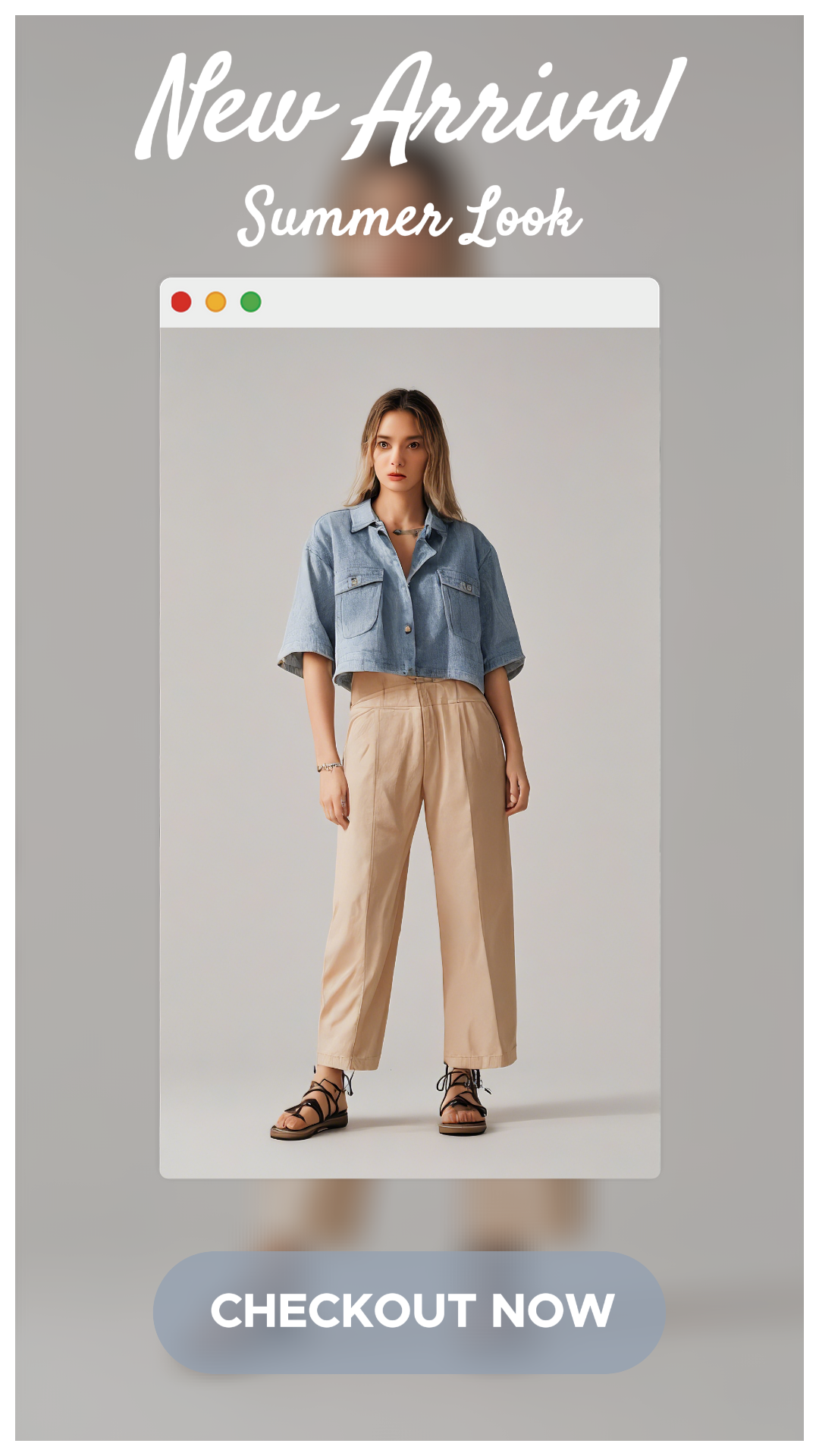 Affiche marketing en tissu look d'été Instagram 