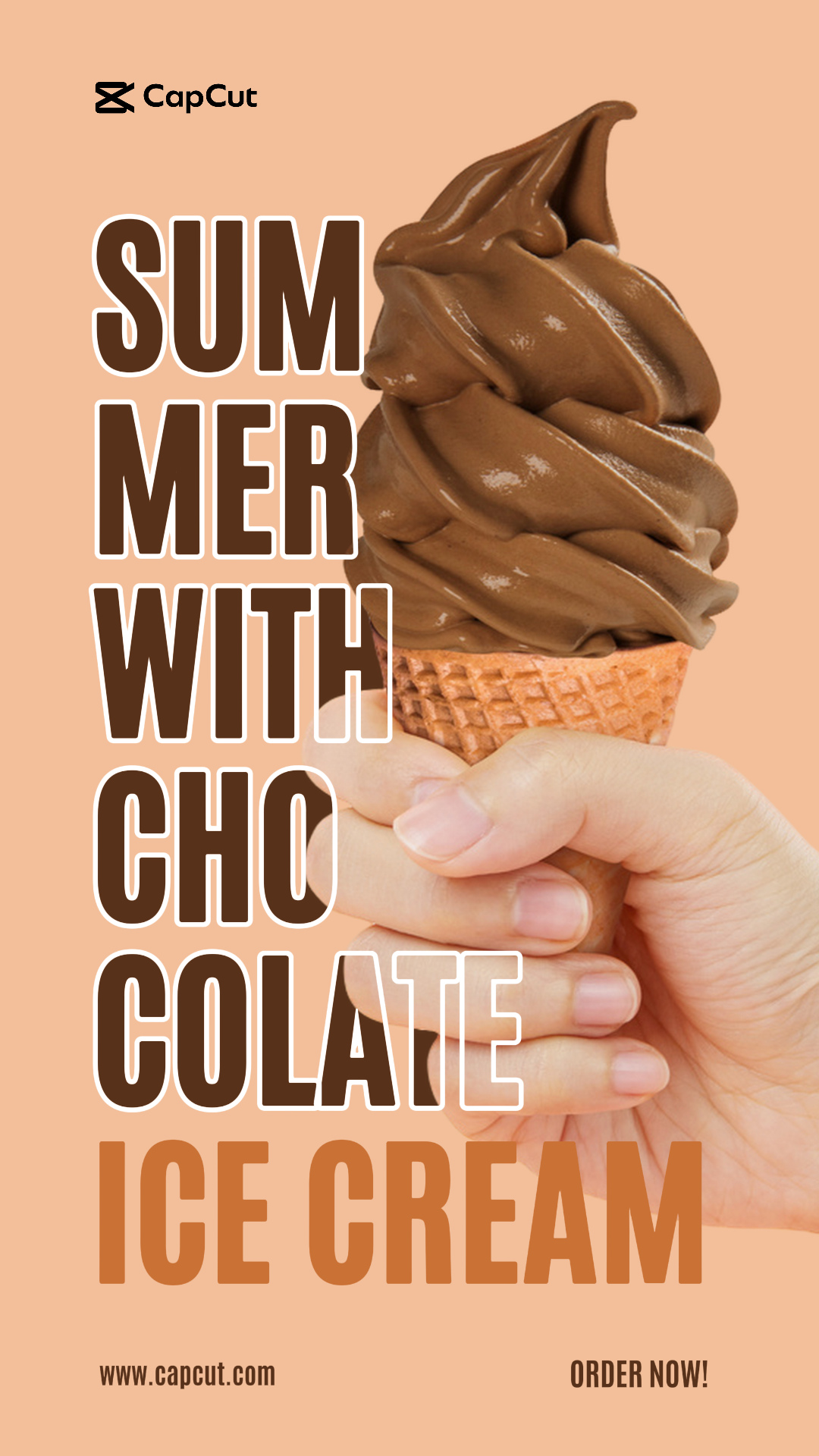 Verão Com Sorvete De Chocolate História Do Instagram