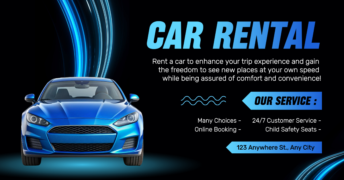 Anúncios do Facebook Marketing automotivo Aluguel de carros Facebook