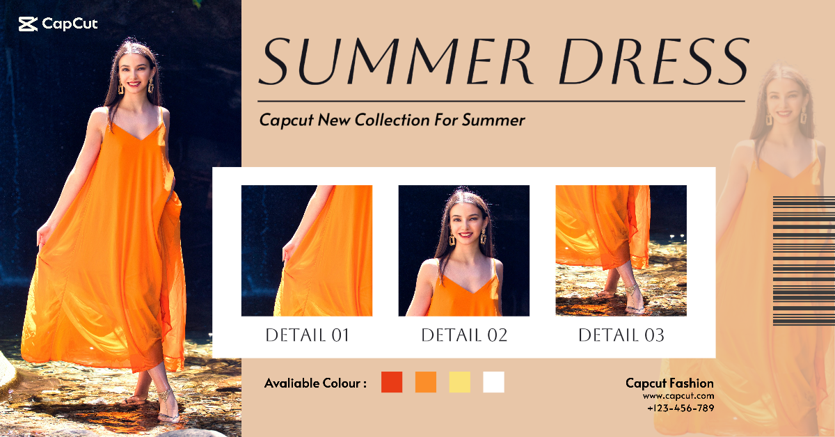 Facebook Ads Marketing Poster Summer Dress | Redação Publicitária