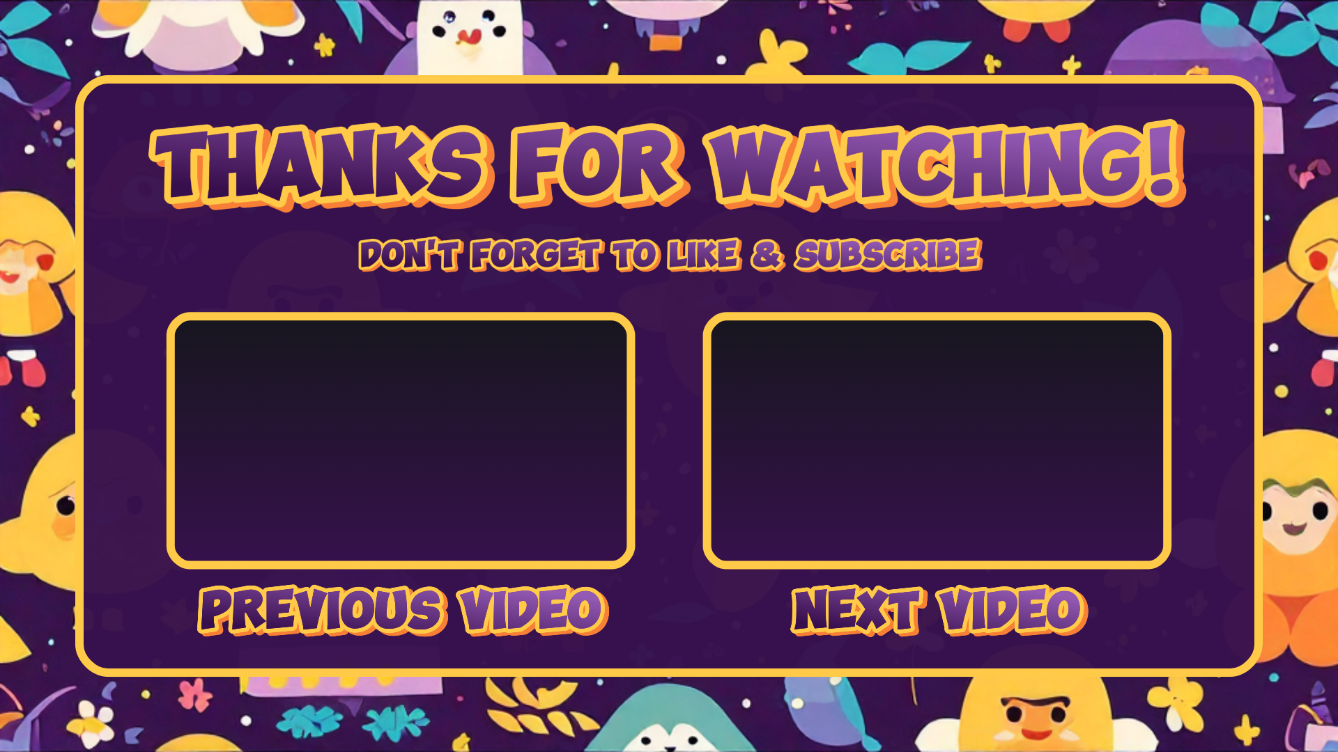 Youtube Non Marketing Endscreen Anak Ungu Lucu