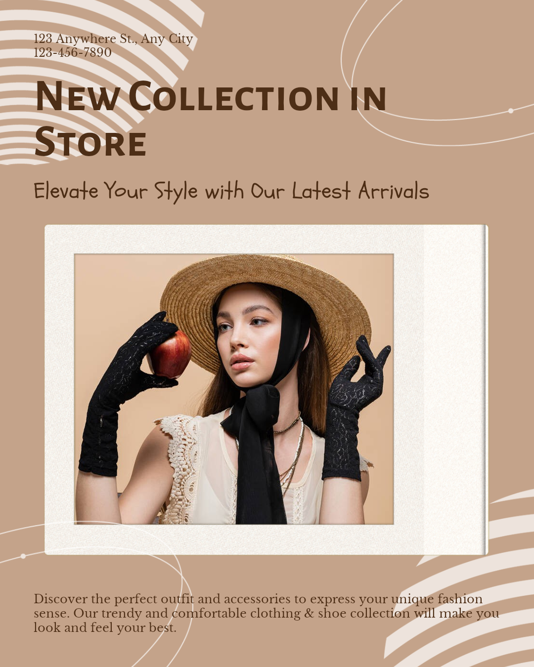 Anúncio de roupas e sapatos