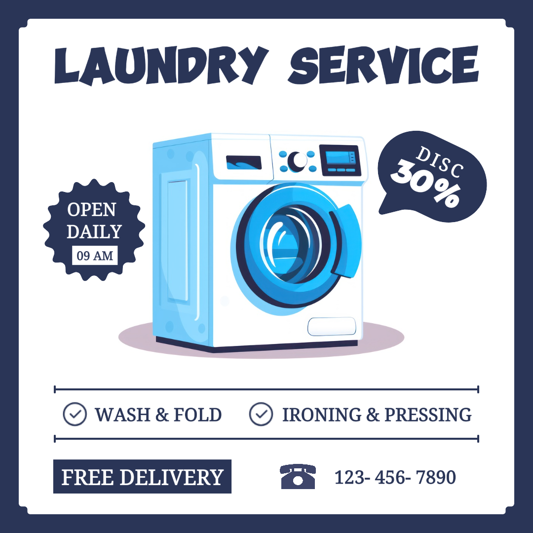 Life Services - Marketing Poster Promotion Laundry Service