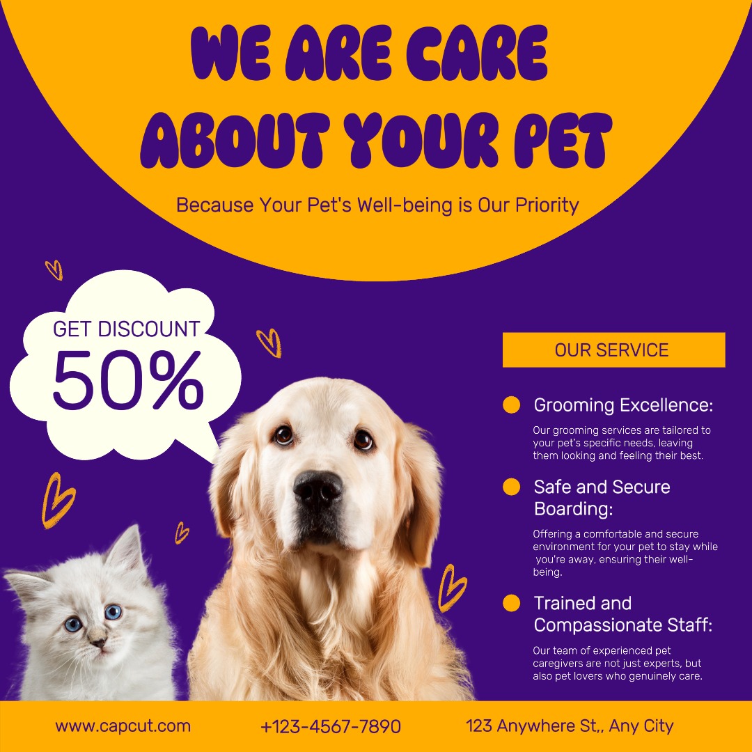 Purple Pet Care Instagram Post