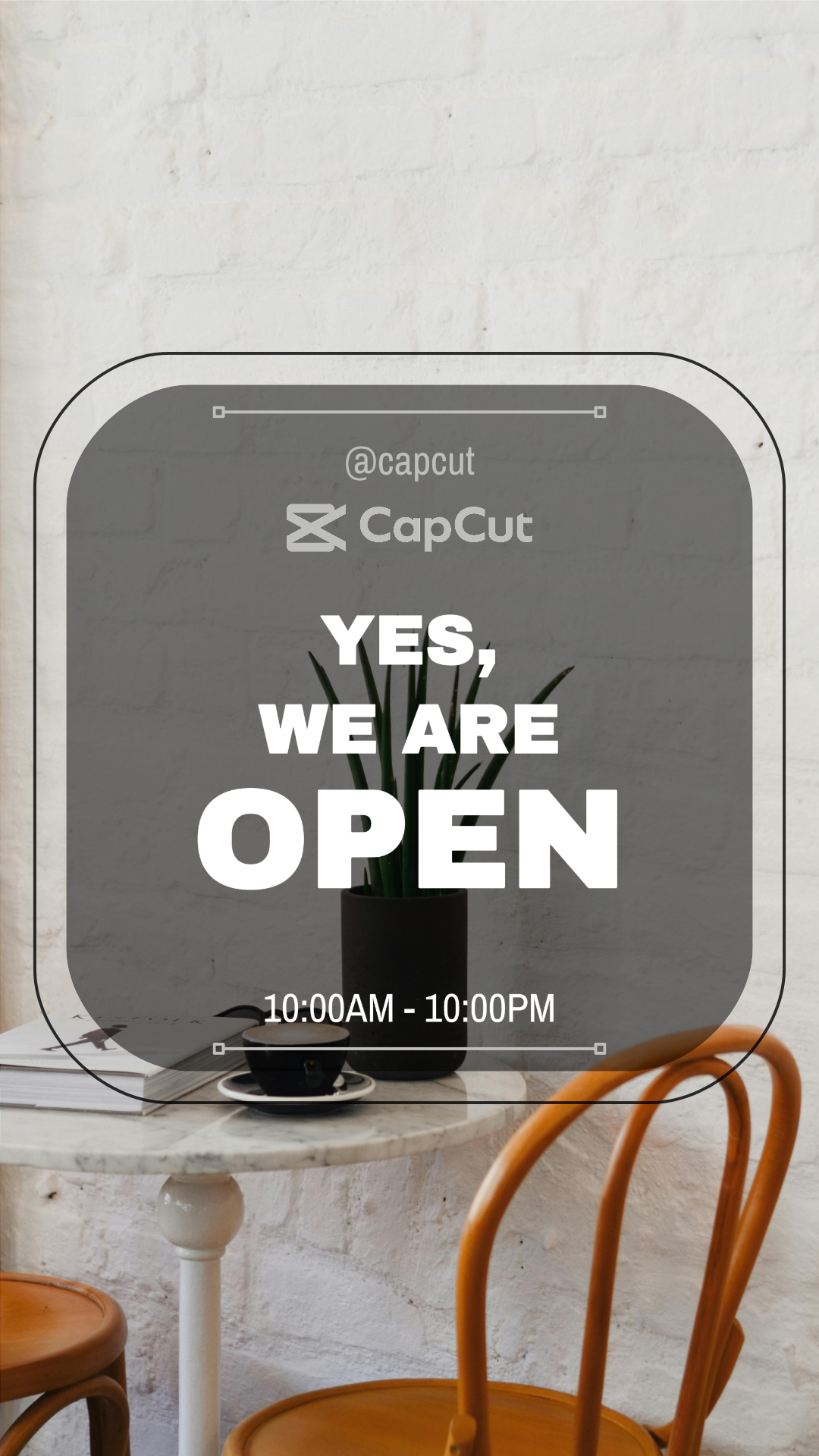 Business and Office We Are Open IG Story White