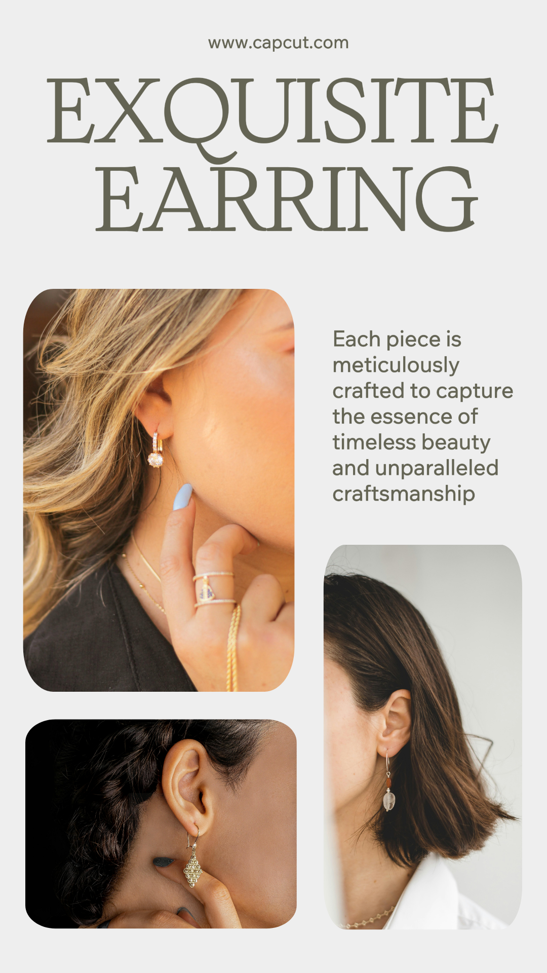 jewelry & accessories earring collection product display instagram story