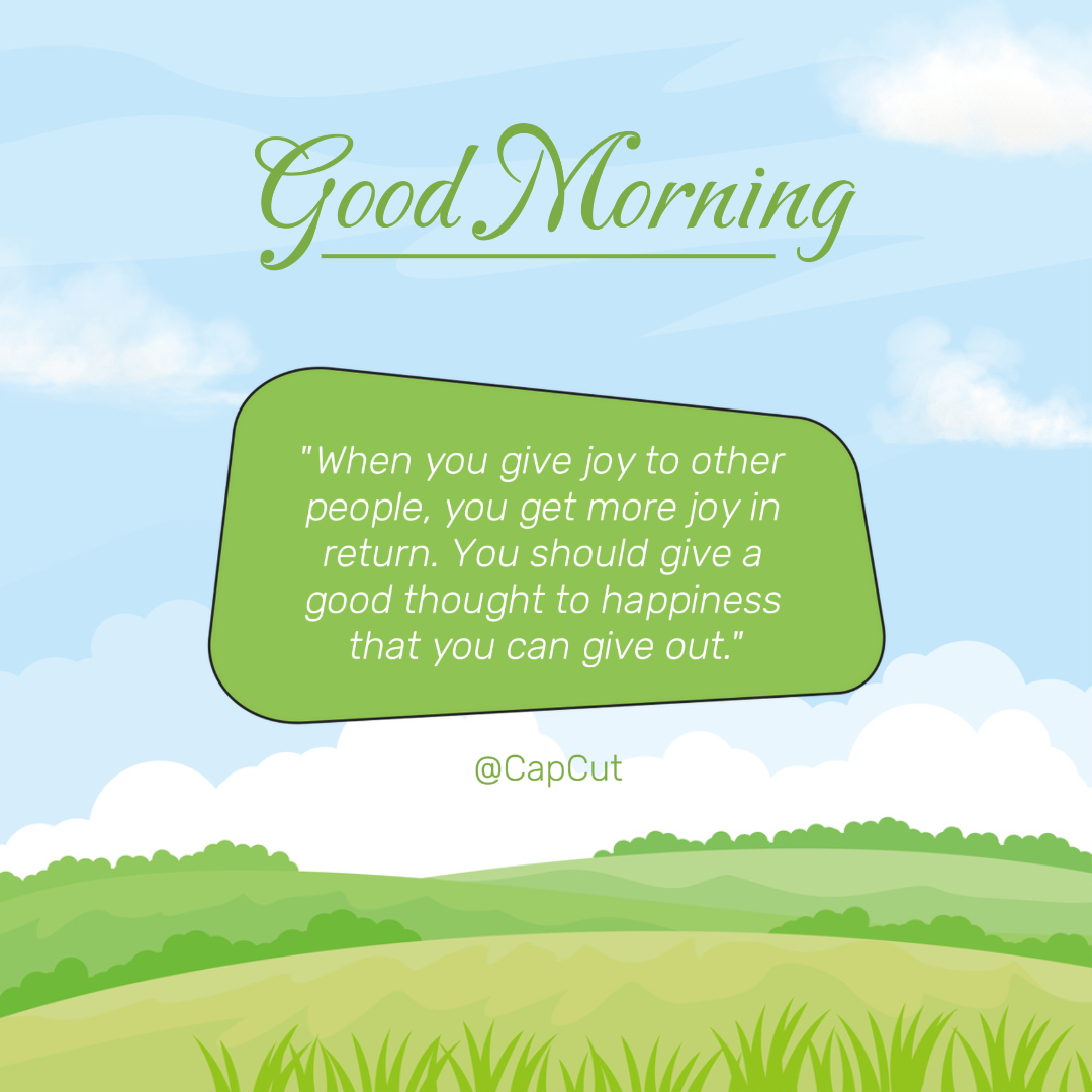 Kreatives Poster Täglicher Gruß Guten Morgen