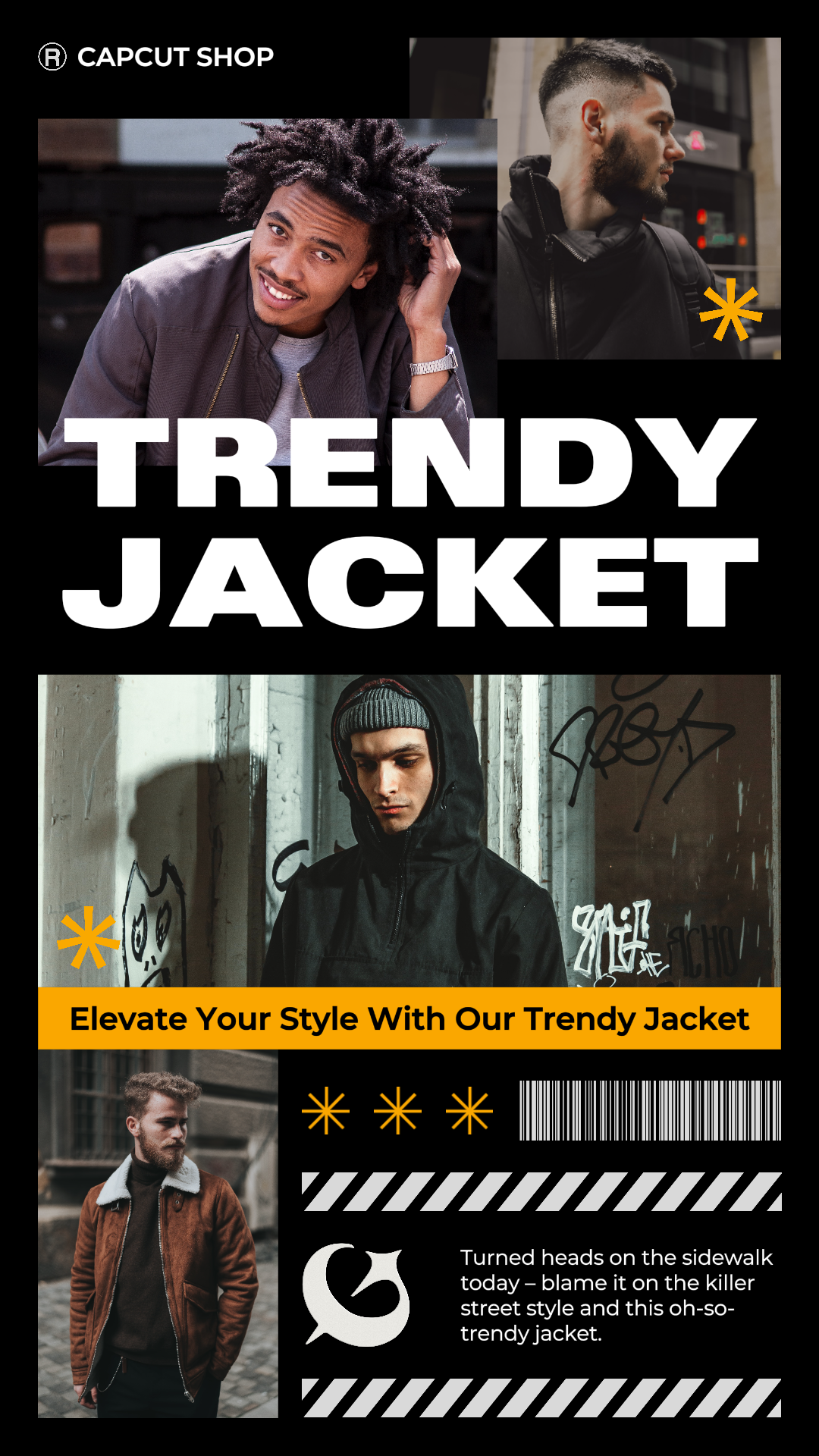Multi-Produkt Image + Trendy Jacke