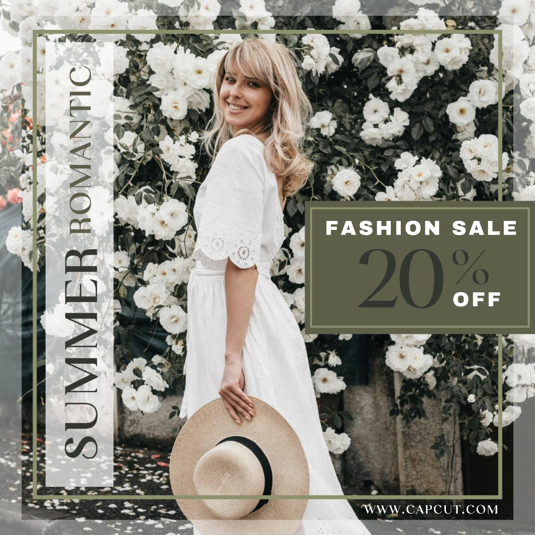 Vêtements d'été romantiques Promotion Instagram Post