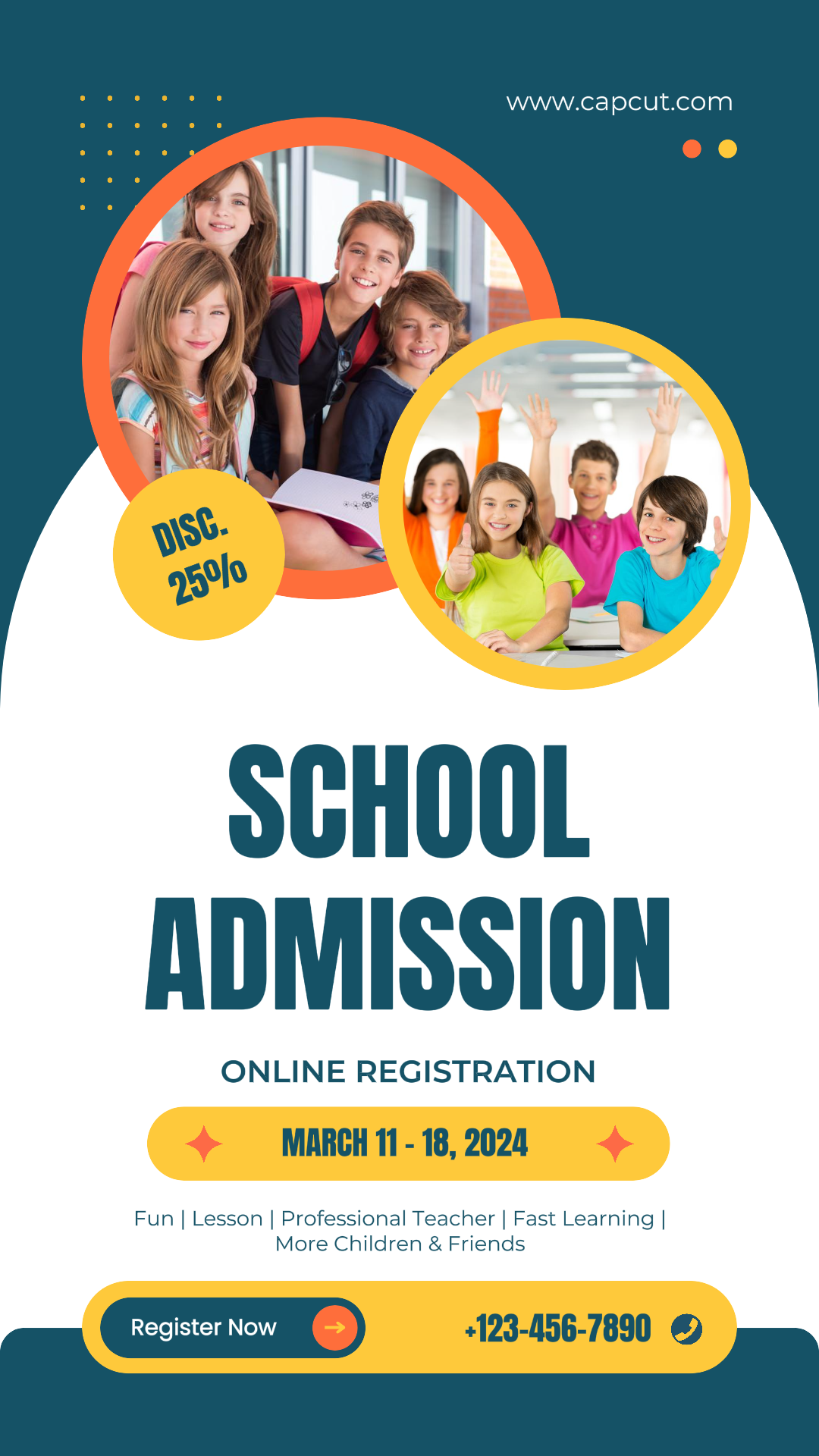 Open School Admission Instagram Story