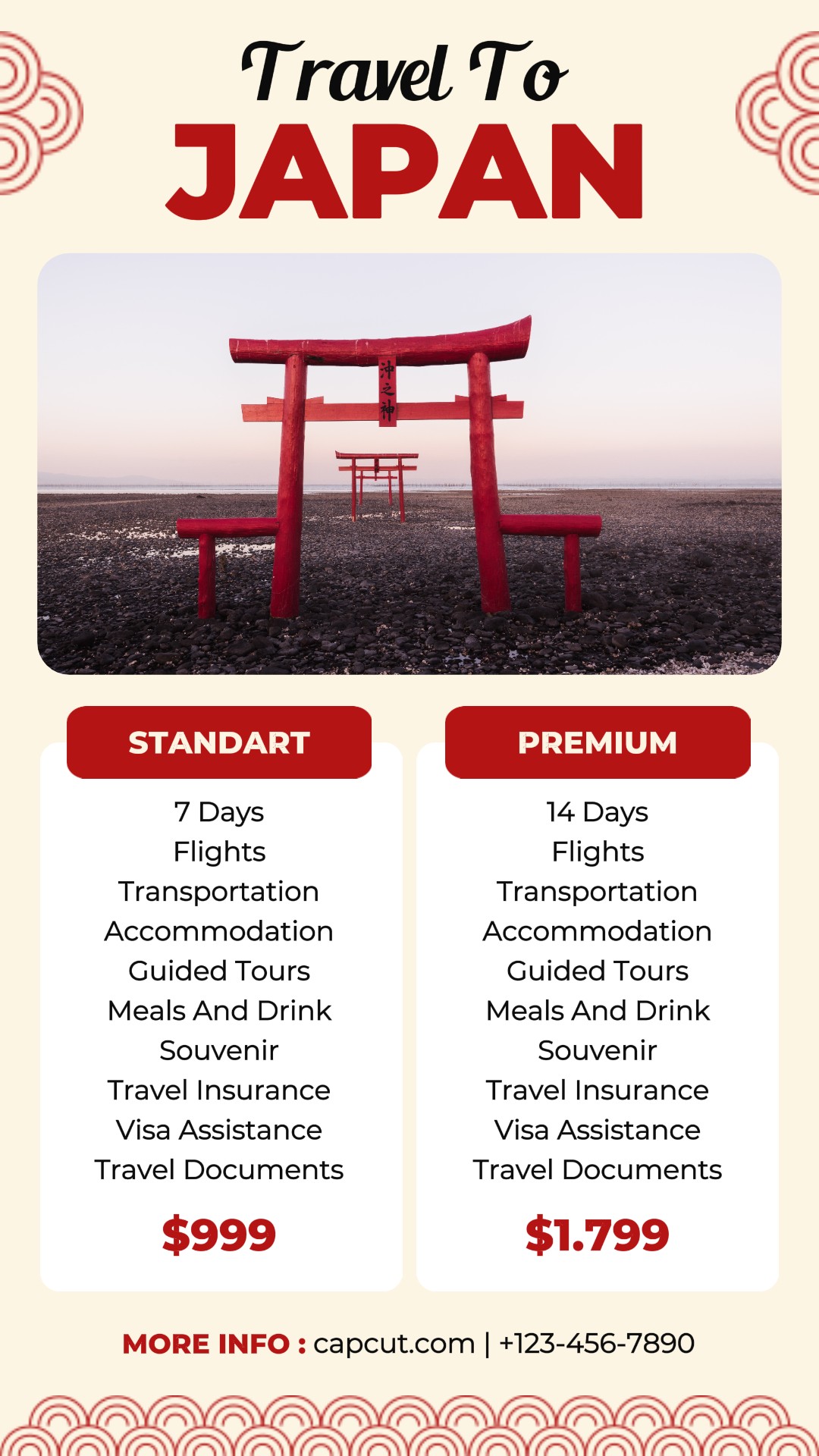 Andere Reisen nach Japan Service Instagram Story