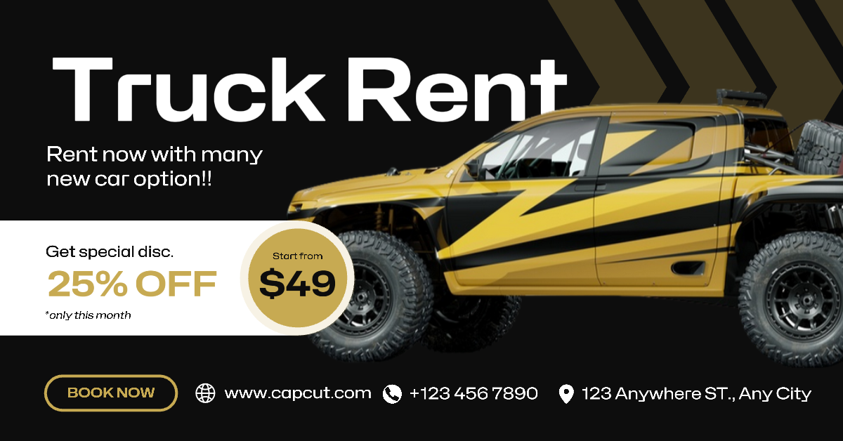 Facebook Anzeigen Marketing Poster Auto LKW Miete Promotion