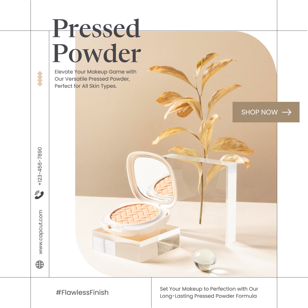 Póster de marketing de cuidado de belleza Maquillaje de publicación de Instagram