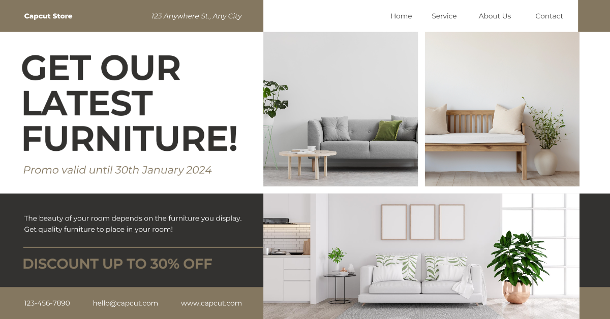 Werbung für Möbel Facebook App Anzeige