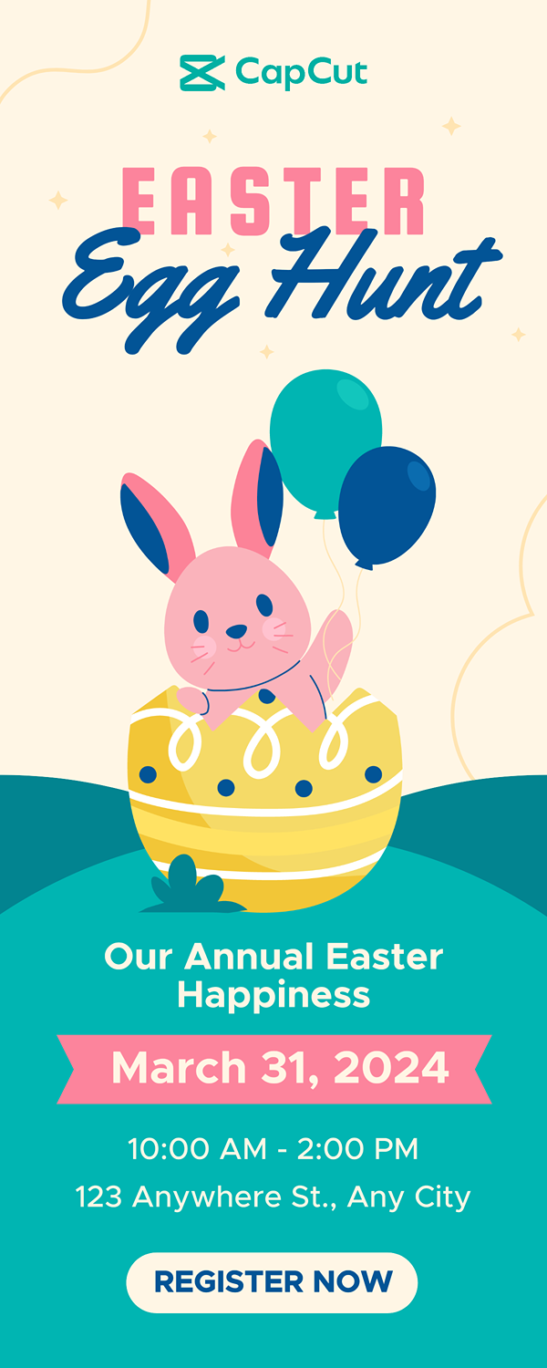 Cartel de marketing de Pascua EDM