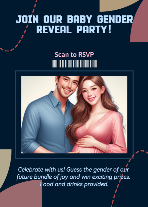 -Invitation marketing révélation du sexe du bébé