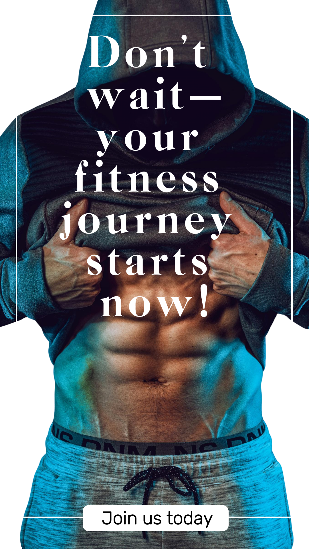 Workout & Fitness Announcement Marketing Instagram Story Black & White