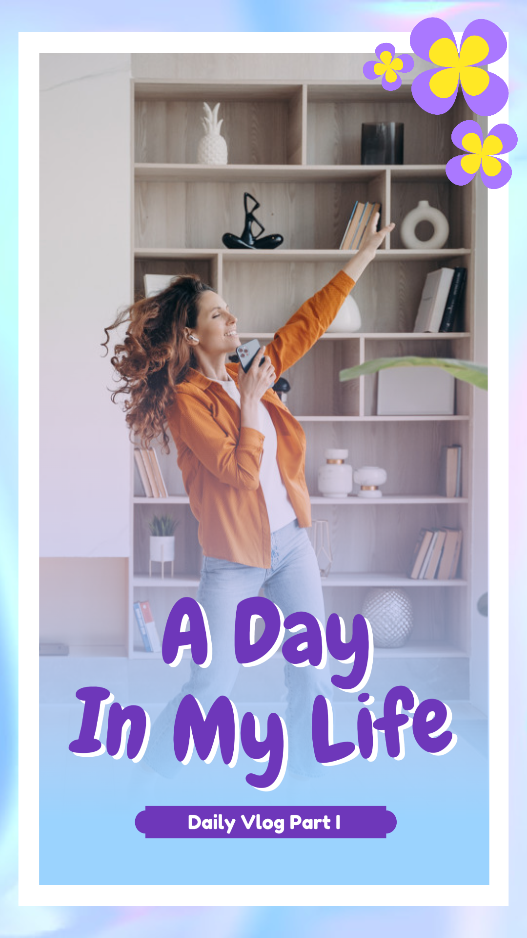 Tiktok Thumbnail Video A Day In My Life Content Colorful Tone