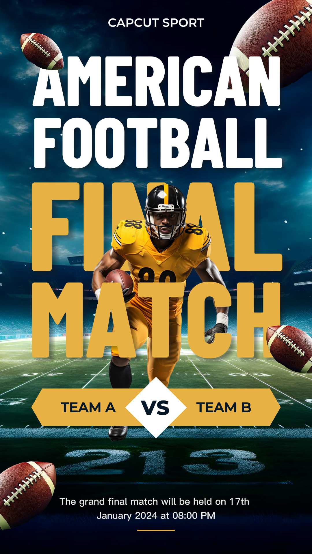 Kisah Instagram Pertandingan Sepak Bola Amerika