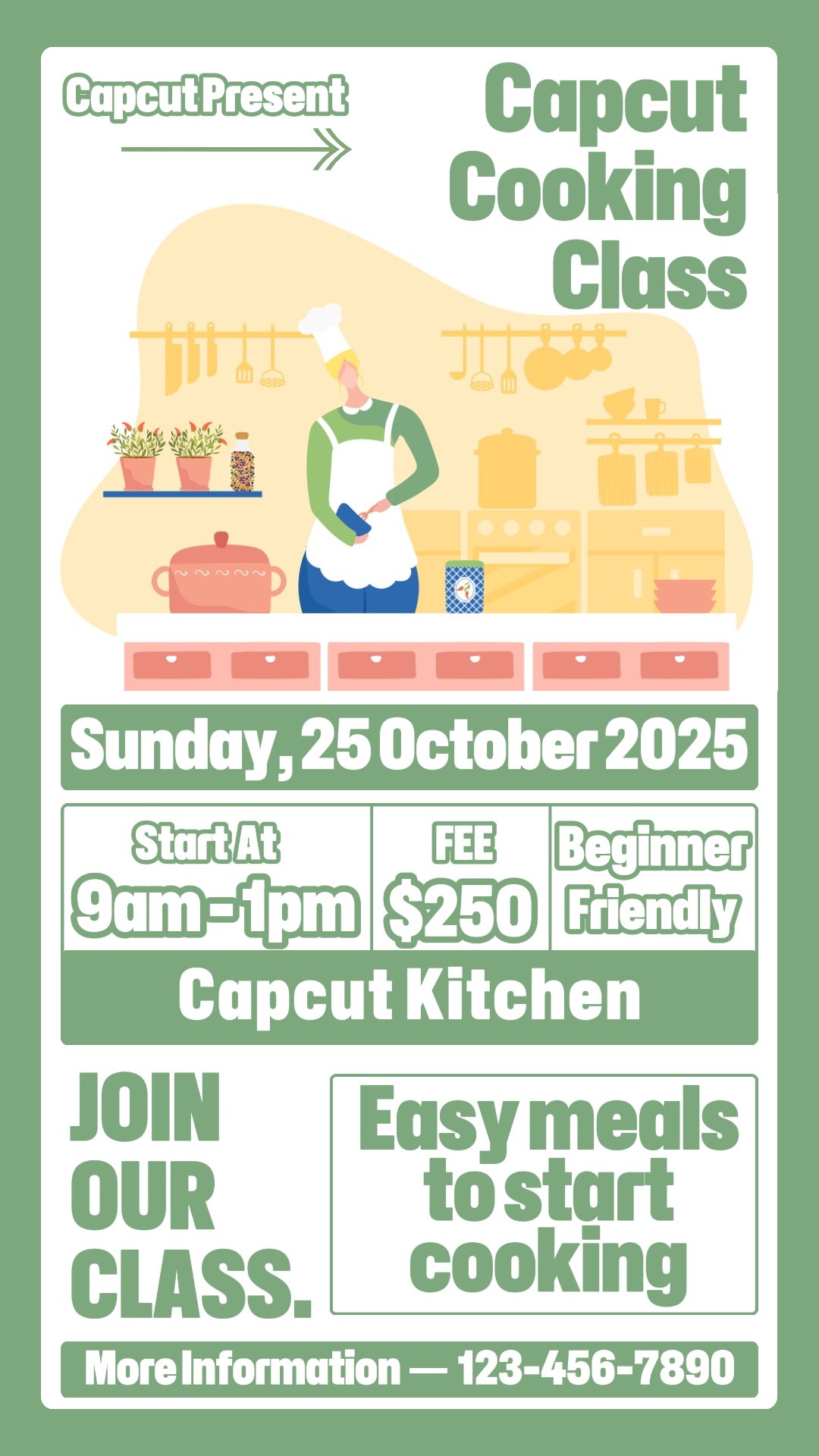 교육 요리 교실 인스타그램 스토리