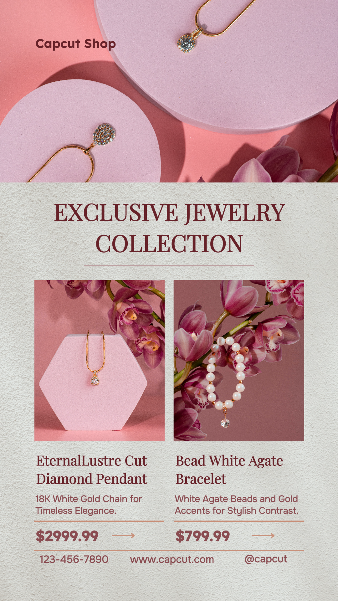 Fashion Industry Jewelry Product Display Instagram Story