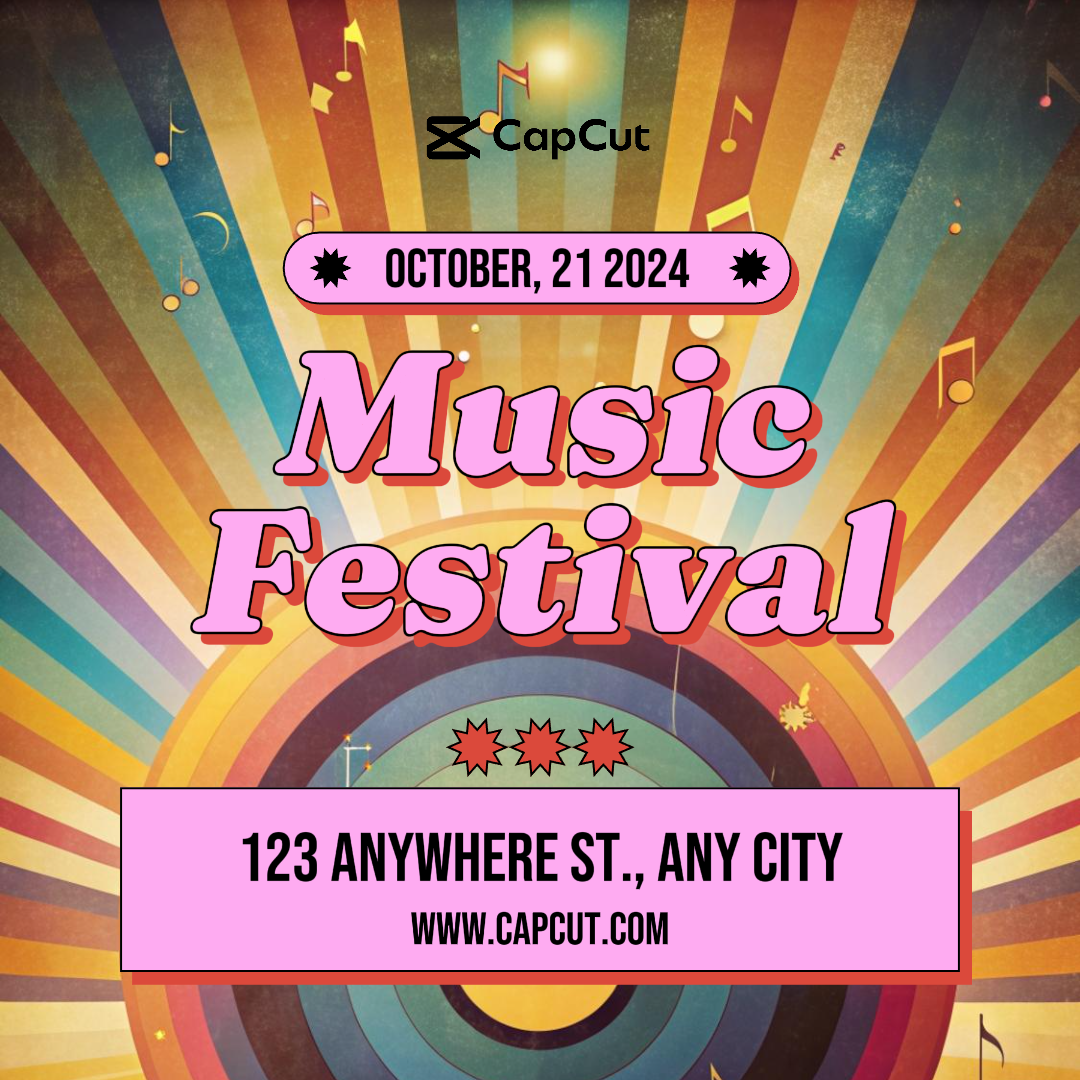 Entertainment music festival Instagram Post